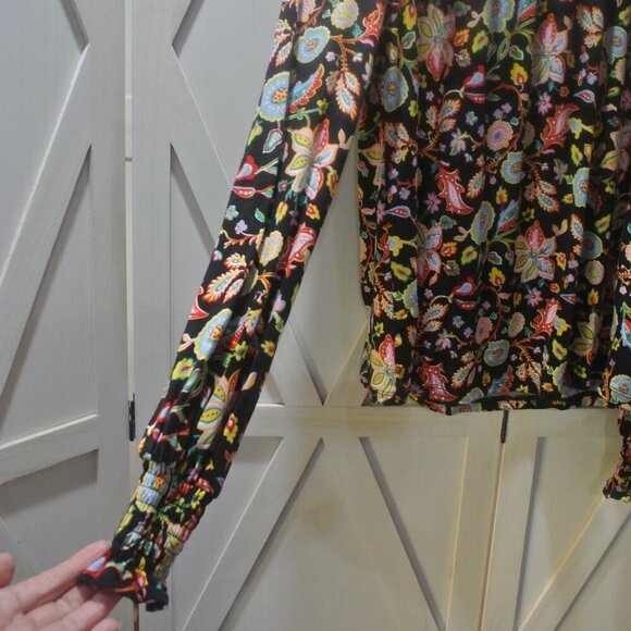 Boden Smocked Neck Jersey Top - Picture 8 of 9